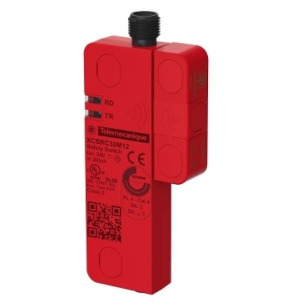 Preventa RFID safety switch, Telemecanique Safety switches XCS, Single contactless Single model, 2 new re pairing enabled - Telemecanique Sensors - XCSRC30M12