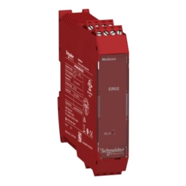 2 safety relay outputs expansion module with screw term - Schneider Electric - XPSMCMER0002