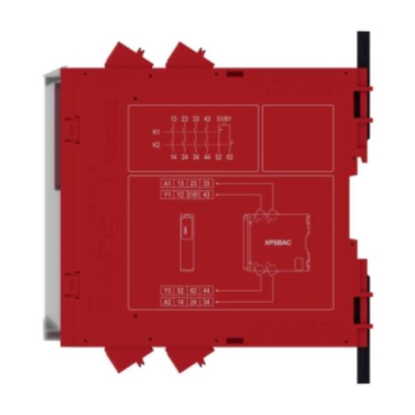 Estop or guard ,Harmony XPS, connected to supply terminals 48-240 V AC/DC , no inputs, spring - Schneider Electric - XPSBAC34AC