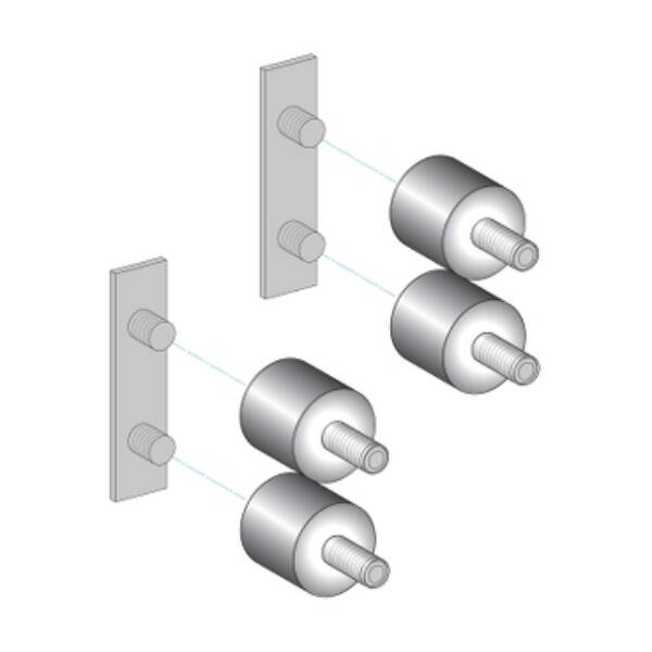 Telemecanique Safety light curtains XUSL, Anti vibration kit comprising 8 dampers - Telemecanique Sensors - XUSZVA8