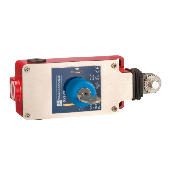 e-stop rope pull switch XY2CH - 1NC+1NO - key-release pushbutton - Telemecanique Sensors - XY2CH13450