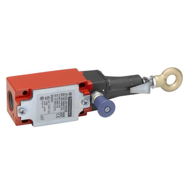 e-stop rope pull switch XY2CJ - straight - 1NC+1NO - Pg13.5 - Telemecanique Sensors - XY2CJS15