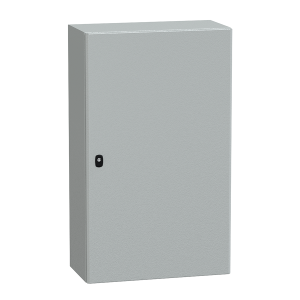 Spacial S3D plain door with mount.plate. H1000xW600xD300 IP66 IK10 RAL7035. - Schneider Electric - NSYS3D10630P