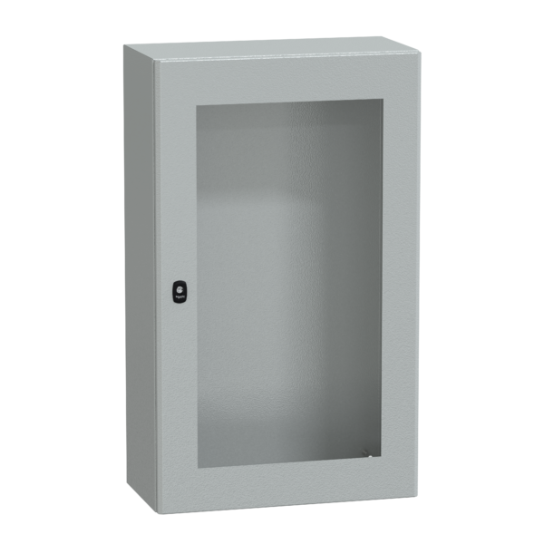 Spacial S3D tspt door w/o mount.plate. H1000xW600xD300 IP55 IK10 RAL7035. - Schneider Electric - NSYS3D10630T