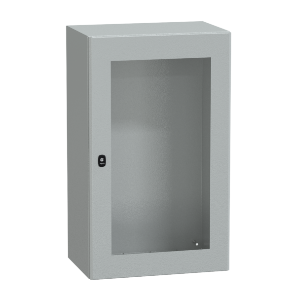 Spacial S3D tspt door w/o mount.plate. H1000xW600xD400 IP66 IK08 RAL7035. - Schneider Electric - NSYS3D10640T