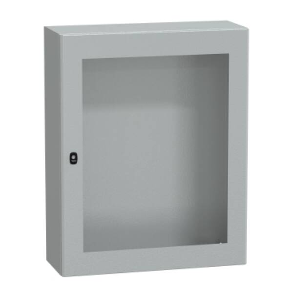 Spacial S3D tspt door w/o mount.plate. H1000xW800xD300 IP66 IK08 RAL7035. - Schneider Electric - NSYS3D10830T