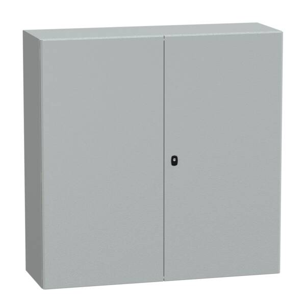 Spacial S3D plain door w/o mount.plate. H1200xW1200xD400 IP55 IK10 RAL7035. - Schneider Electric - NSYS3D121240D