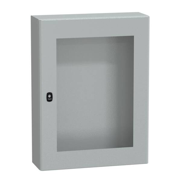 Spacial S3D tspt door w/o mount.plate H800xW600xD200.IP66 IK08 RAL7035. - Schneider Electric - NSYS3D8620T