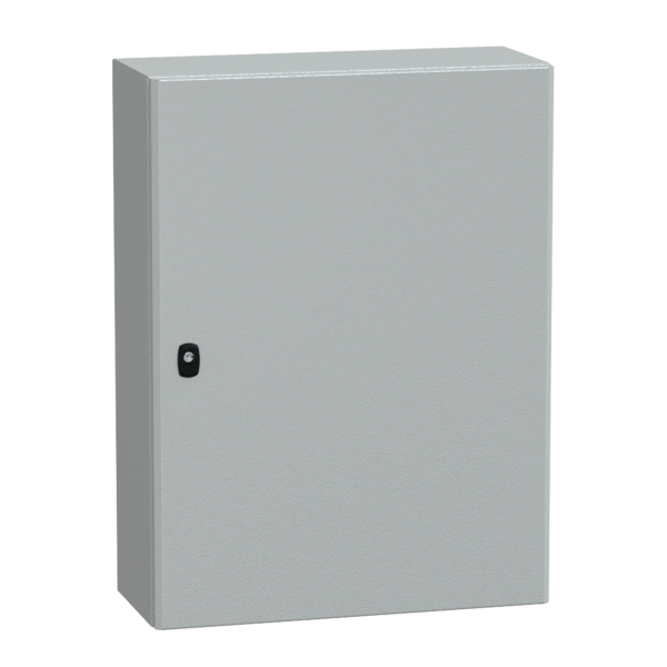 Spacial S3D plain door w/o mount.plate. H800xW600xD250.IP66 IK10 RAL7035. - Schneider Electric - NSYS3D8625