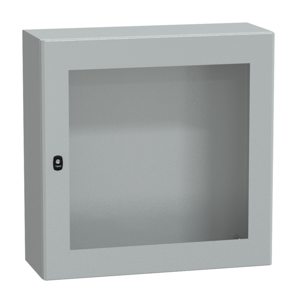 Spacial S3D tspt door w/o mount.plate.H800xW800xD300.IP66 IK08 RAL7035. - Schneider Electric - NSYS3D8830T