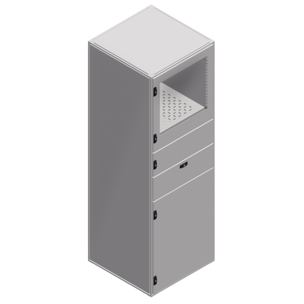 Spacial SF PC rack enclosure - assembled - 1600x600x600 mm - Schneider Electric - NSYSF16660PC