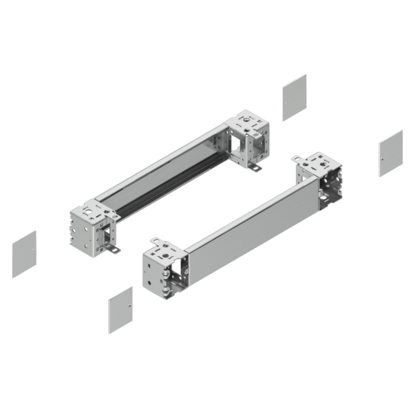 Spacial - plain front panel plinth W800 H100 stainless steel 304L - Schneider Electric - NSYSPFX8100