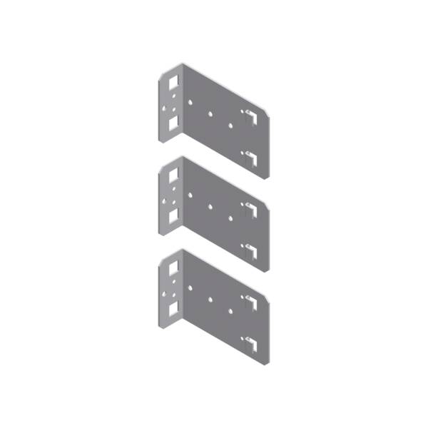 Spacial SF-E fixing of cable ducts on 19" racks - steel - zinc coated - 150mm - Schneider Electric - NSYRCDFIX