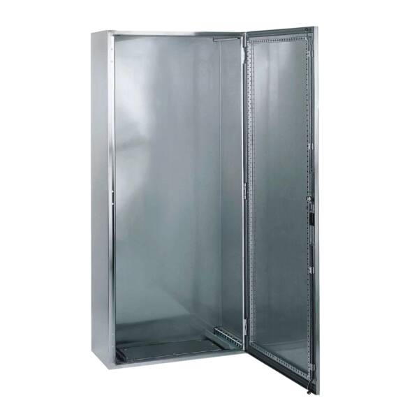 SMX 316L stainless monobloc enclosure, H1800xW1600xD400mm, Scotch Brite® finish. - Schneider Electric - NSYSMX181640H