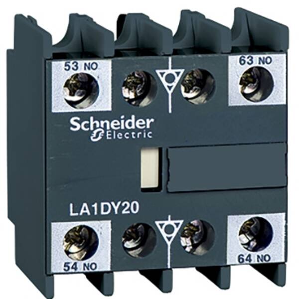 TeSys D - auxiliary contact block - 1 NO + 1 NC - screw clamp terminals - Schneider Electric - LA1DX11