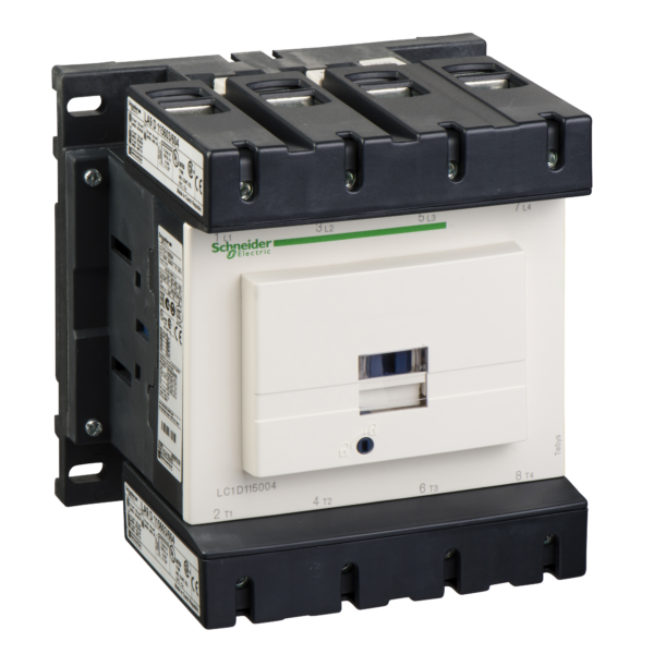 TeSys D contactor - 4P(4 NO) - AC-1 - <= 440 V 200 A - 240 V AC 50/60 Hz coil - Schneider Electric - LC1D115004U7