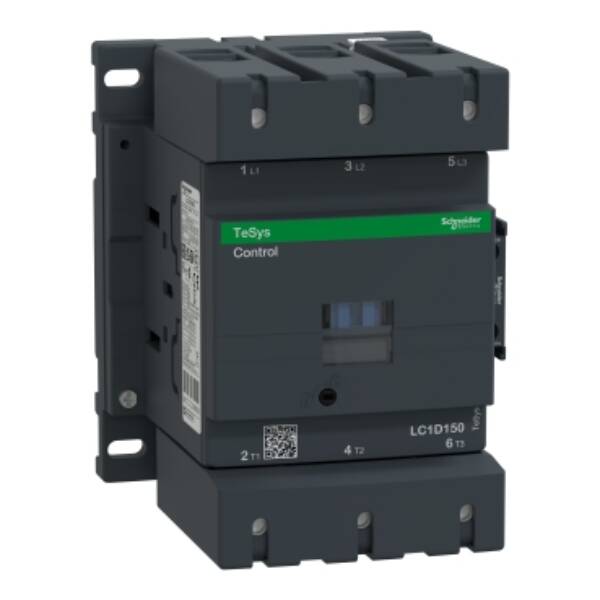 TeSys D contactor - 3P(3 NO) - AC-3 - <= 440 V 150 A - 24 V DC standard coil - Schneider Electric - LC1D150BD