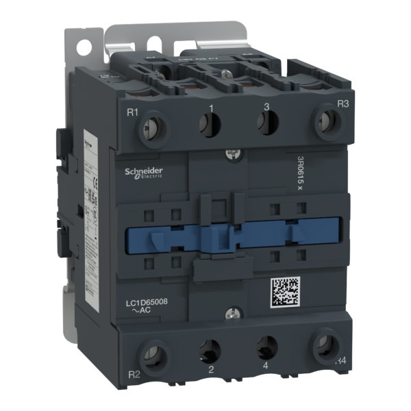 TeSys D contactor - 4P(2 NO + 2 NC) - AC-1 <= 440 V 80 A 230 V AC 50/60 Hz coil - Schneider Electric - LC1D65008P7