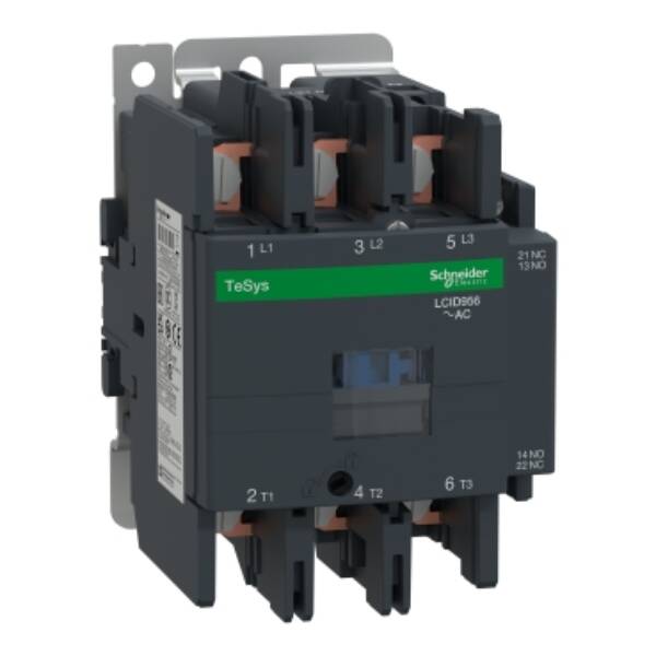 TeSys D contactor - 3P(3 NO) - AC-3 - <= 440 V 95 A - 230 V AC 50/60 Hz coil - Schneider Electric - LC1D956P7