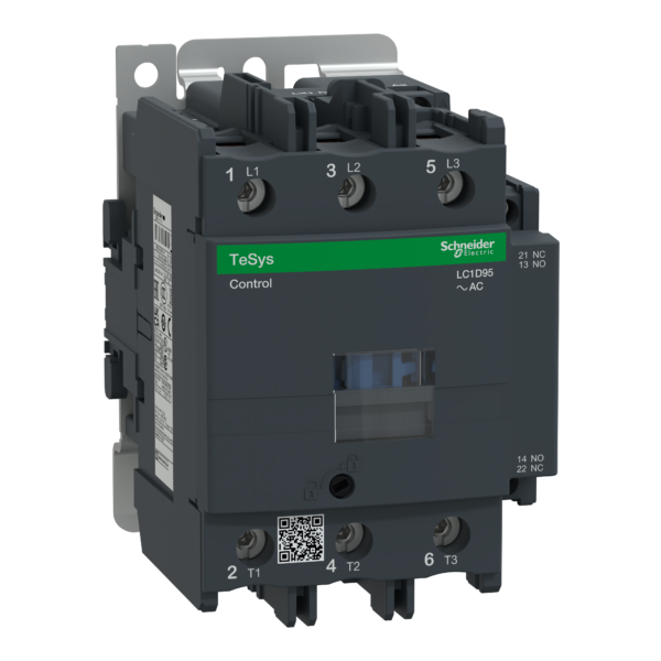 TeSys D contactor - 3P(3 NO) - AC-3 - <= 440 V 95 A - 42 V AC 50/60 Hz coil - Schneider Electric - LC1D95D7