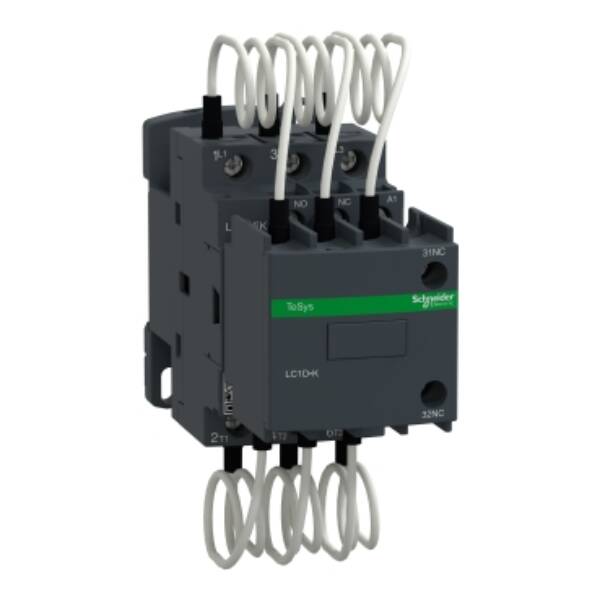 Capacitor contactor, TeSys D, 12.5 kVAR at 400 V/50 Hz, coil 230 V AC 50/60 Hz - Schneider Electric - LC1DFKP7