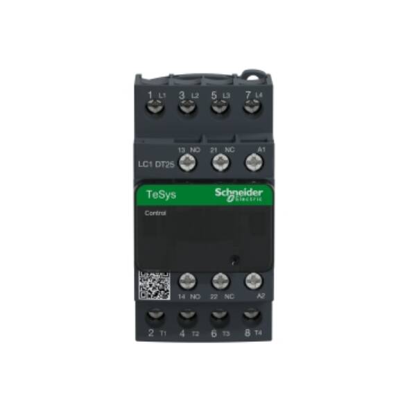 TeSys D contactor - 4P(4 NO) - AC-1 - <= 440 V 25 A - 220 V AC 50/60 Hz coil - Schneider Electric - LC1DT25M7