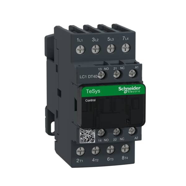 TeSys D contactor - 4P(4 NO) - AC-1 - <= 440 V 40 A - 120 V AC 50/60 Hz coil - Schneider Electric - LC1DT40G7