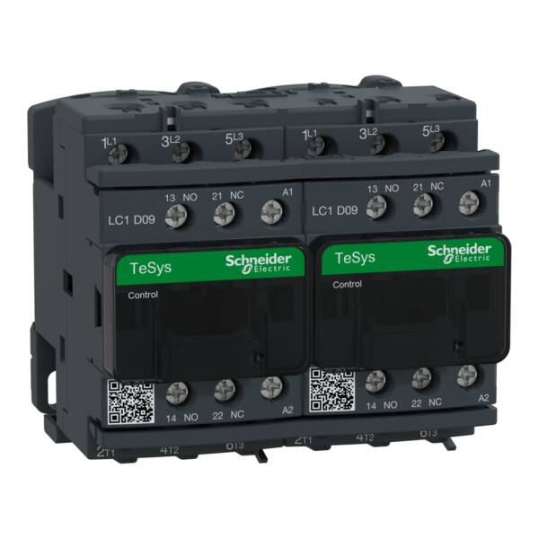 REVERSING CONTACTOR 575VAC 9A IEC - Schneider Electric - LC2D09G7V