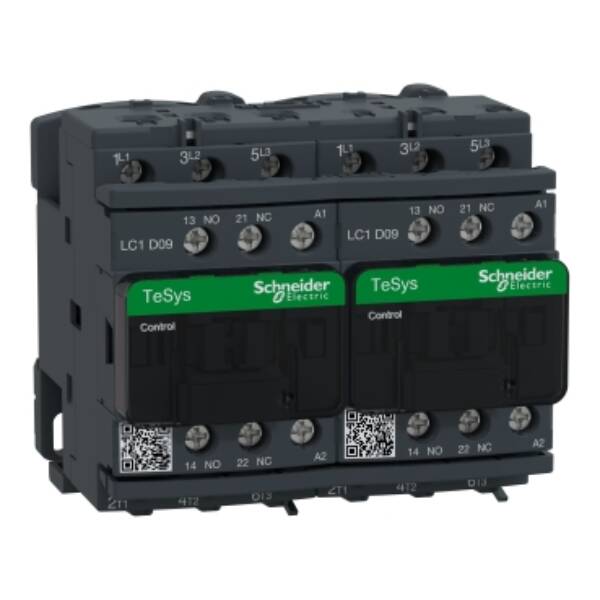 REVERSING CONTACTOR 575VAC 9A IEC - Schneider Electric - LC2D09U7