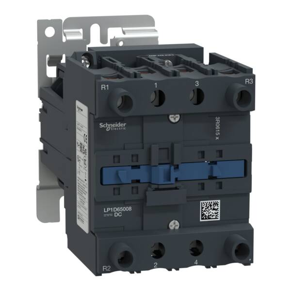 TeSys D contactor - 4P(2 NO + 2 NC) - AC-1 - <= 440 V 80 A - 110 V DC coil - Schneider Electric - LP1D65008FD