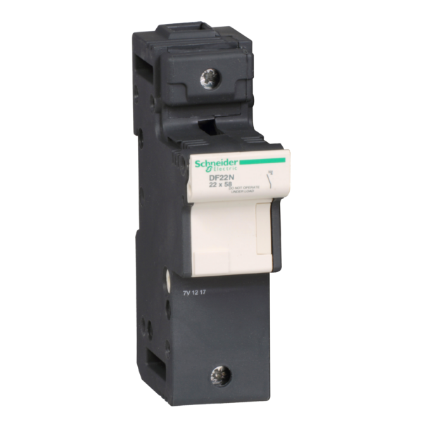 Fuse carrier TeSys DF, Neutral 125A, fuse size 22x58 mm, with tubular link - Schneider Electric - DF22N