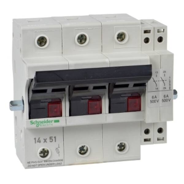 TeSys fuse-disconnector - 3P -50A- fuse size 14 x 51 mm-with single phase prot - Schneider Electric - GK1EV