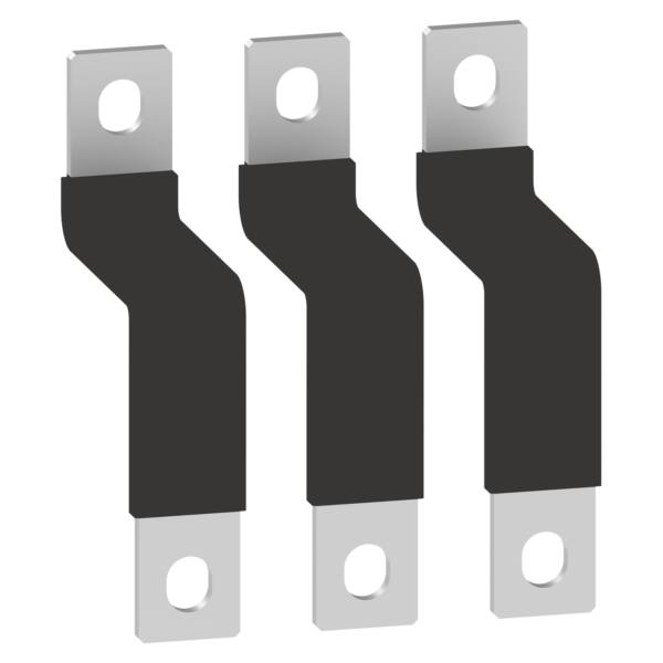 Flexible terminal extensions,TeSys Giga contactor,for LC1G115-225 to align with MCCB,3 pole - Schneider Electric - LA9G3111