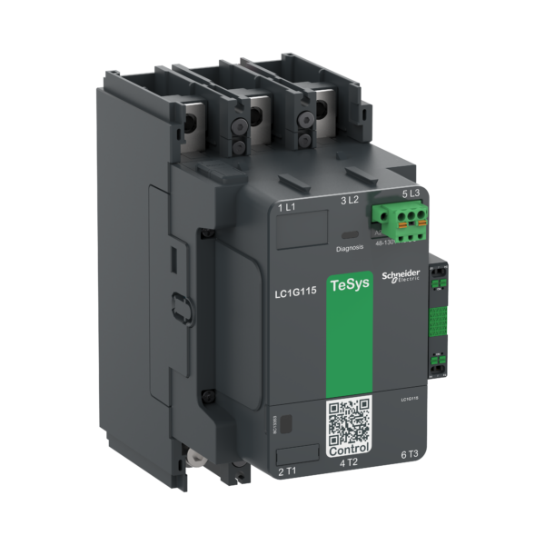 High power contactor, TeSys Giga, 3 pole (3NO), AC-3 <=440V 150A, standard version, 48…130V wide band AC/DC coil - Schneider Electric - LC1G150EHEN