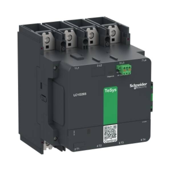 High power contactor, TeSys Giga, 4 pole (4NO), AC-1 <=440V 440A, standard version, 100…250V wide band AC/DC coil - Schneider Electric - LC1G3304KUEN