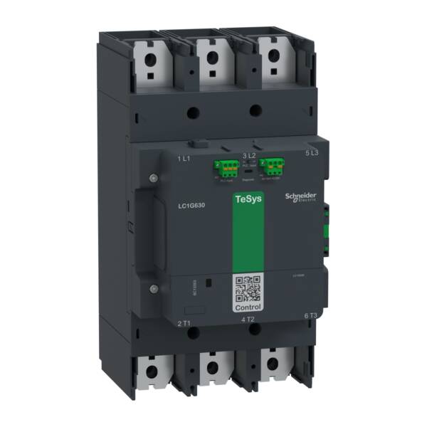 High power contactor, TeSys Giga, 3 pole (3NO), AC-3 <=440V 630A, advanced version, 48…130V wide band AC/DC coil - Schneider Electric - LC1G630EHEA