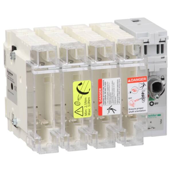 TeSys GS - switch-disconnector-fuse - 4 P - 63A - DIN 00C - Schneider Electric - GS2G4