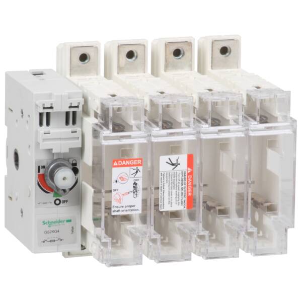 TeSys GS - switch-disconnector-fuse - 4 P - 125A - NFC 22 x 58 mm - Schneider Electric - GS2KG4