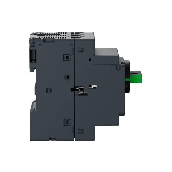 Motor circuit breaker, TeSys GV2, 3P, 6.3 A, magnetic, rotary handle, screw clamp terminals - Schneider Electric - GV2L10