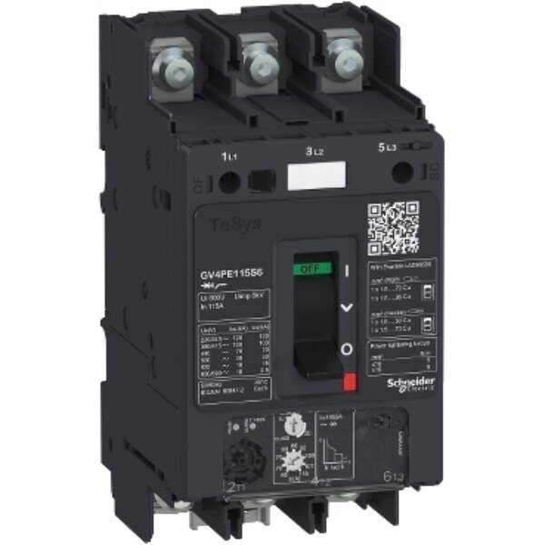 TeSys GV4 - thermal magnetic circuit breaker - 2A 3P - with compression lug - Schneider Electric - GV4PE02S6