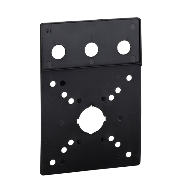 legend holder with blank legend plate - for front plate 60 x 60 mm - Schneider Electric - KZ15