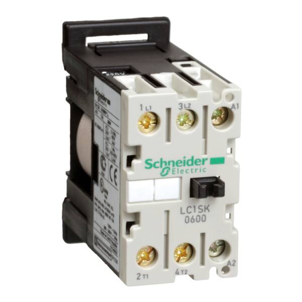 TeSys SK mini contactor - 2P (2 NO) - AC-3 - 690 V 6 A - 240 V AC coil - Schneider Electric - LC1SK0600U7