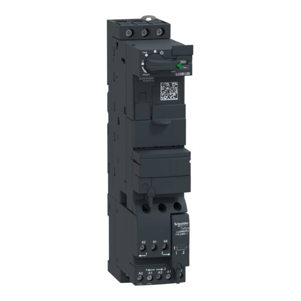 Reversing power base, TeSys U, 3P, 12A/690V, coil 24V AC - Schneider Electric - LU2B12B