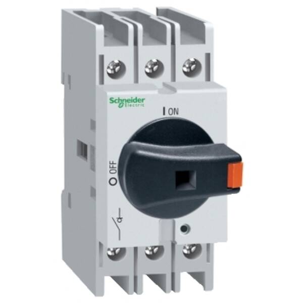 Disconnect switch, TeSys VLS, body switch, 16A, 10HP at 480VAC, UL508, three phase, 5kA SCCR, size 1, DIN rail mount - Schneider Electric - VLS3P016R1