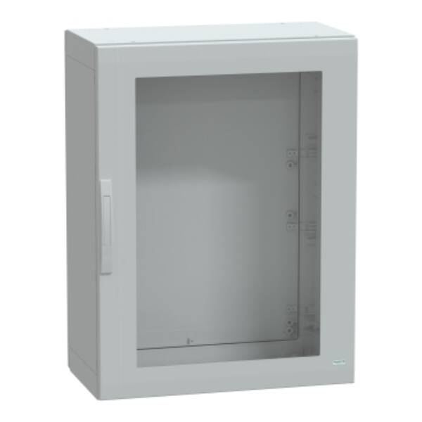 Floor standing encl. polyester vers.PLA compl.sealed 1000x750x420 IP65 glazed - Schneider Electric - NSYPLA1074TG