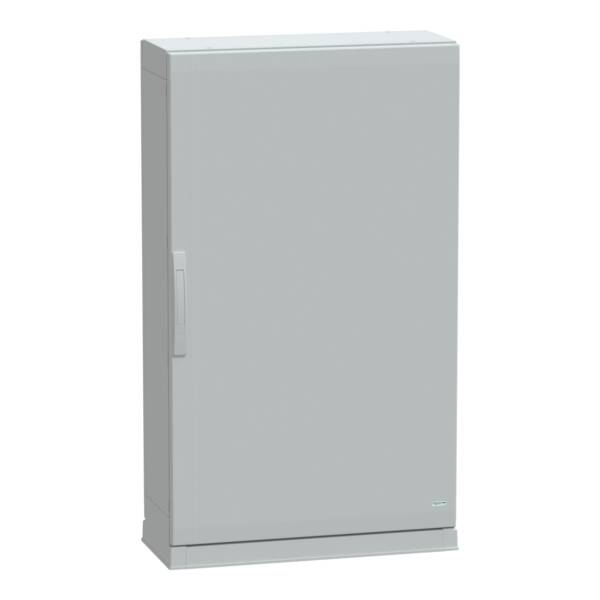 Floor standing encl.polyester vers.PLAZ w/plinth open bottom 1250x750x320 IP54 - Schneider Electric - NSYPLAZ1273G