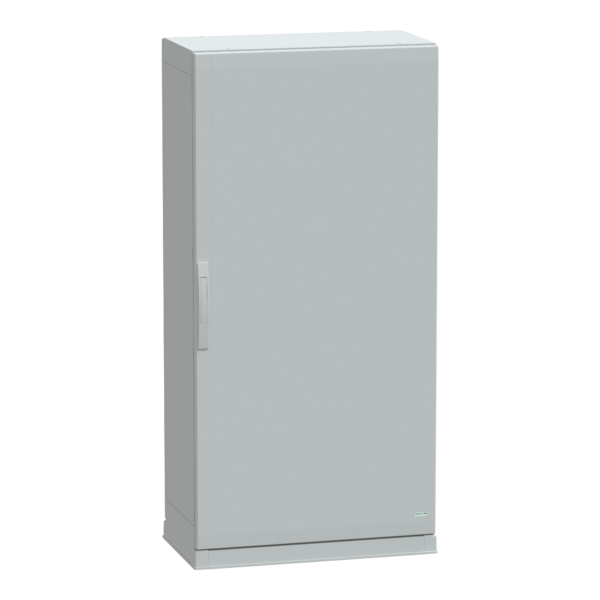 Floor standing encl.polyester vers.PLAZ w/plinth open bottom 1500x750x420 IP54 - Schneider Electric - NSYPLAZ1574G