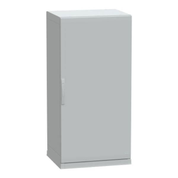 Floor standing encl.polyester vers.PLAZ w/plinth open bottom 1500x750x620 IP54 - Schneider Electric - NSYPLAZ1576G