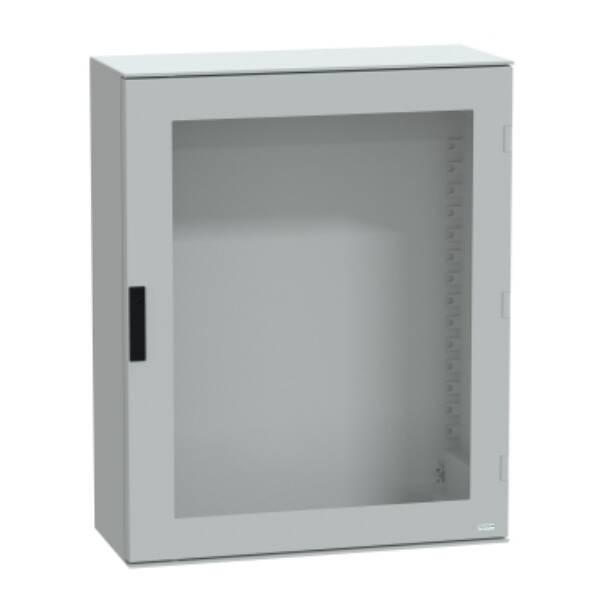 wall-mounting enclosure polyester monobloc IP66 H1056xW852xD350mm glazed door - Schneider Electric - NSYPLM108TG