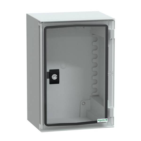 wall-mounting encl. ABS/PC monobloc IP66 H310xW215xD160mm transparent door - Schneider Electric - NSYPLM32TG